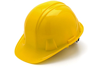 Pyramex 4 Point Hardhat with Ratchet Suspension- Yellow