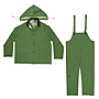 CLC Rain Gear 3 Piece Army Green Rainsuit 0.35 mm